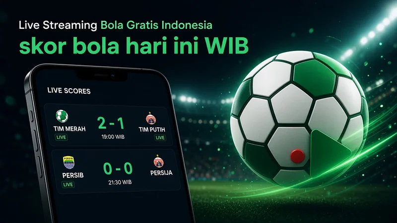 Live Streaming Bola Gratis Hari Ini: Skor Bola Langsung Indonesia 2026