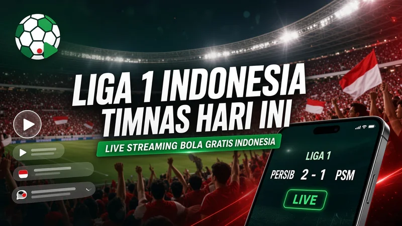 Live Streaming Bola Gratis Indonesia Hari Ini: Liga 1 & Tim Nasional